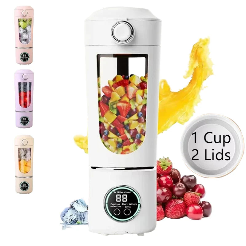CREAROMA Portable Electric Juicer - 1000ml Automatic Pulp Ejection Blender