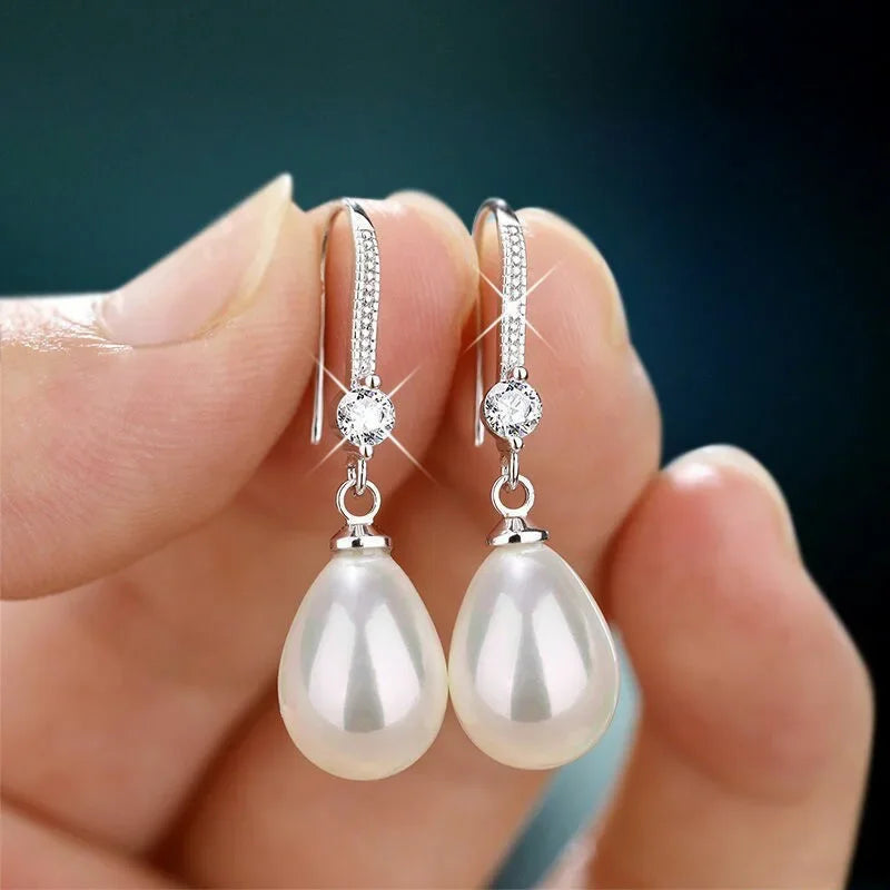 Pearl Water Drop Earrings