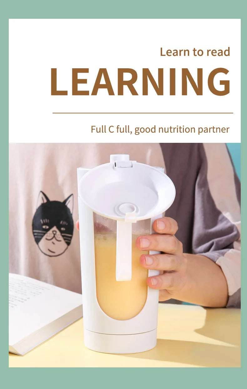 CREAROMA Portable Electric Juicer - 1000ml Automatic Pulp Ejection Blender