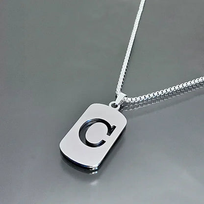 Cutout Initial Letter Necklace