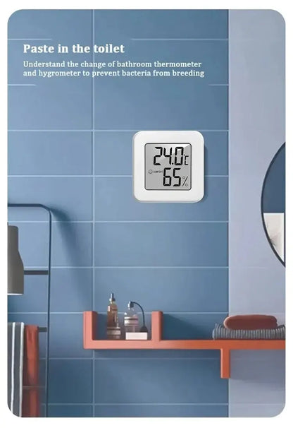 Indoor Mini Temperature & Humidity Meter – Digital Portable Thermometer & Hygrometer for Bedroom, Office & Home