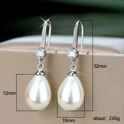 Pearl Water Drop Earrings