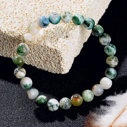 Natural Stone Symbolic Beaded Bracelet Women Men Anxiety Relief Protection Money Spiritual Inner Self-Love Jewelry