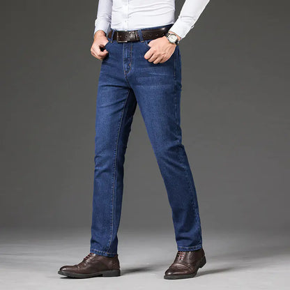 Plus Size Men's Stretch Straight Leg Jeans