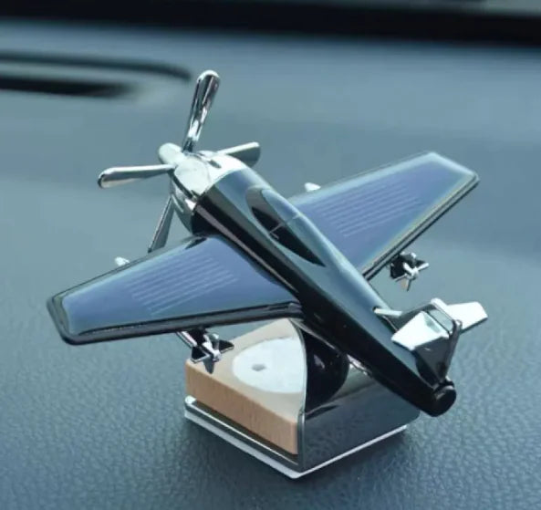 Solar Airplane Car Perfume Ornament