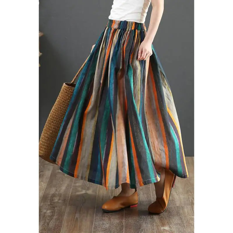 Large Artistic Cotton Linen Loose Fit Apparel