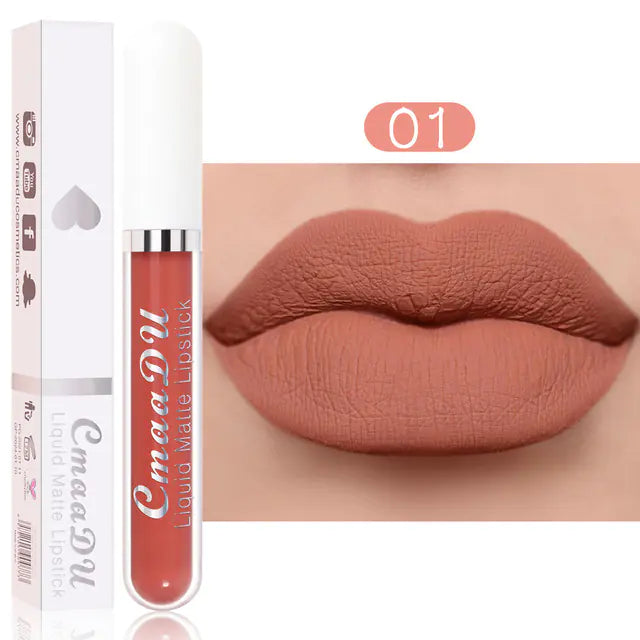 18 Colors Velvet Matte Liquid Lipstick - Waterproof Finish