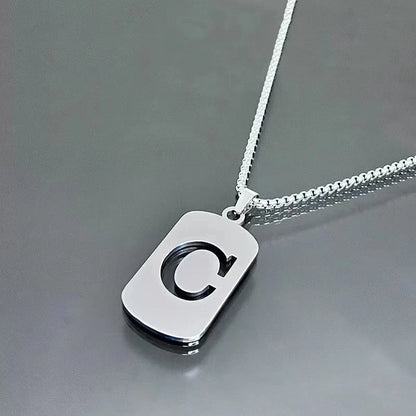 Cutout Initial Letter Necklace