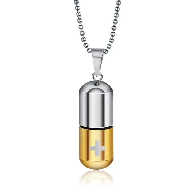 Perfume Bottle Pendant Necklace