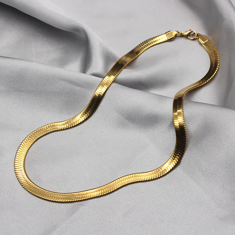 Stainless Steel Blade Chain Necklace for Men and Women