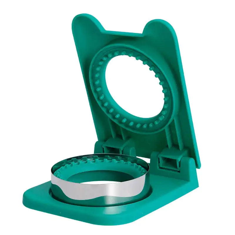 Sandwich Cutter and Sealer Flip Sandwich Cutting Tool for Kids Lunch Stainless Steel Blade Circular Sandwich Bread Toast Mold