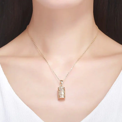 Fashion Creative Vintage Perfume Bottle Necklace