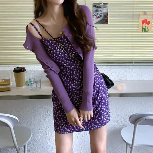 Wholesale 2020 Spring Women's Floral Mini Dress