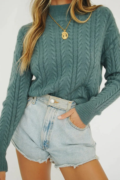 Women's Knit Pullover Sweater for Fall/Winter Collection