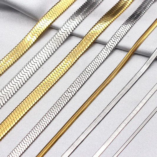 Stainless Steel Blade Chain Necklace for Men and Women