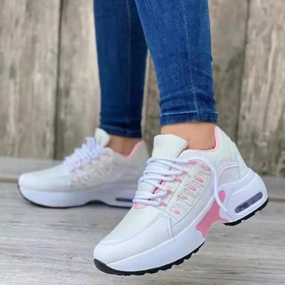 Large Women's Casual Sports Shoes - Breathable Mesh Design