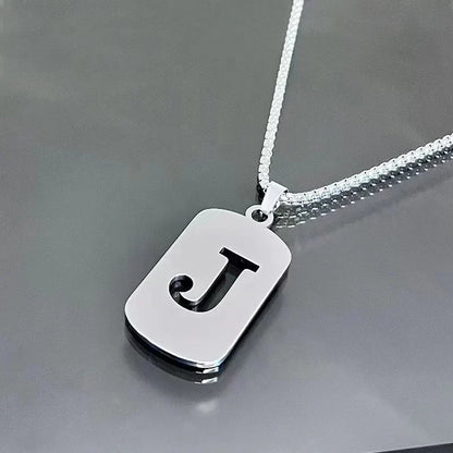 Cutout Initial Letter Necklace