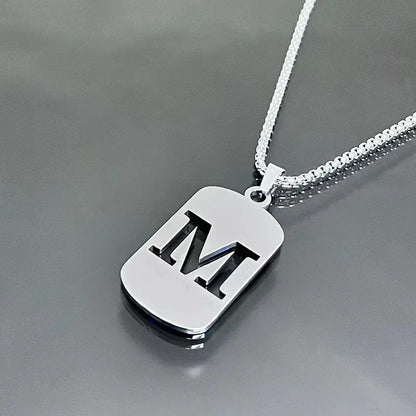 Cutout Initial Letter Necklace