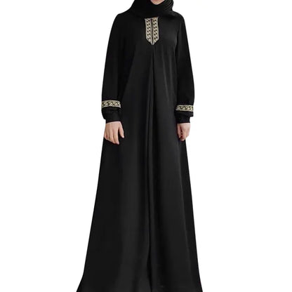 Long Muslim Hijab Dresses for Women - Dubai Abaya & Patchwork