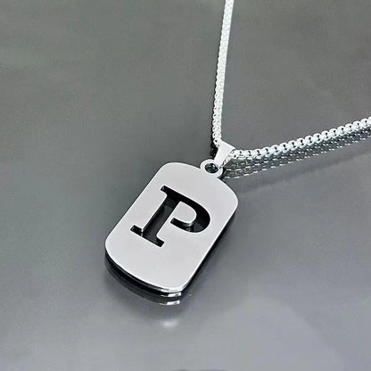 Cutout Initial Letter Necklace
