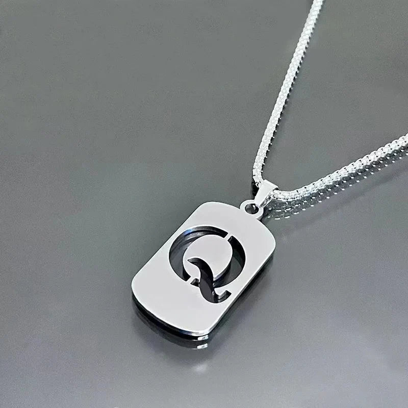 Cutout Initial Letter Necklace