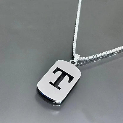 Cutout Initial Letter Necklace