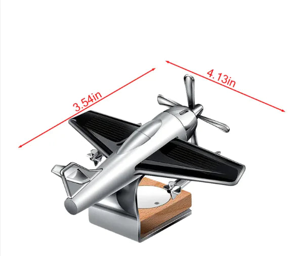 Solar Airplane Car Perfume Ornament