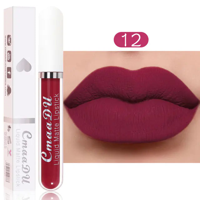 18 Colors Velvet Matte Liquid Lipstick - Waterproof Finish