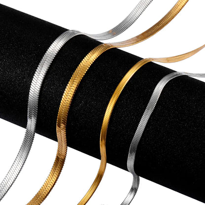 Stainless Steel Blade Chain Necklace for Men and Women