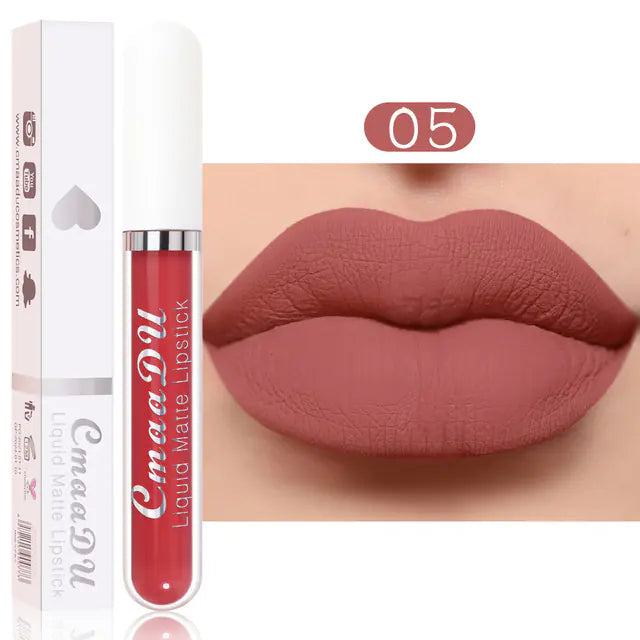 18 Colors Velvet Matte Liquid Lipstick - Waterproof Finish