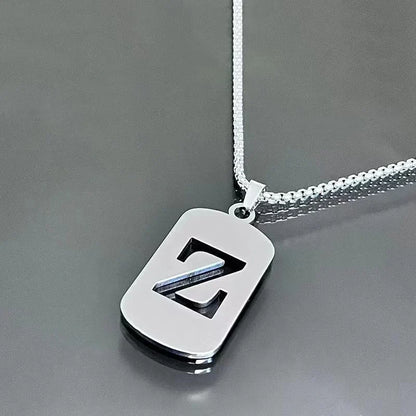 Cutout Initial Letter Necklace
